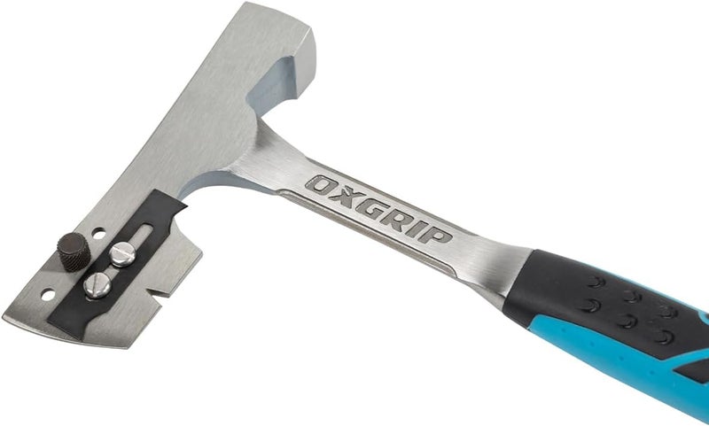 Ox TOOLS P088228 Pro 28 Ounce Roofing Hammer with Milled Face, Adjustable Blade & Ergonomic Grip, Shinglers Hammer, Roofers Hatchet - Image 2